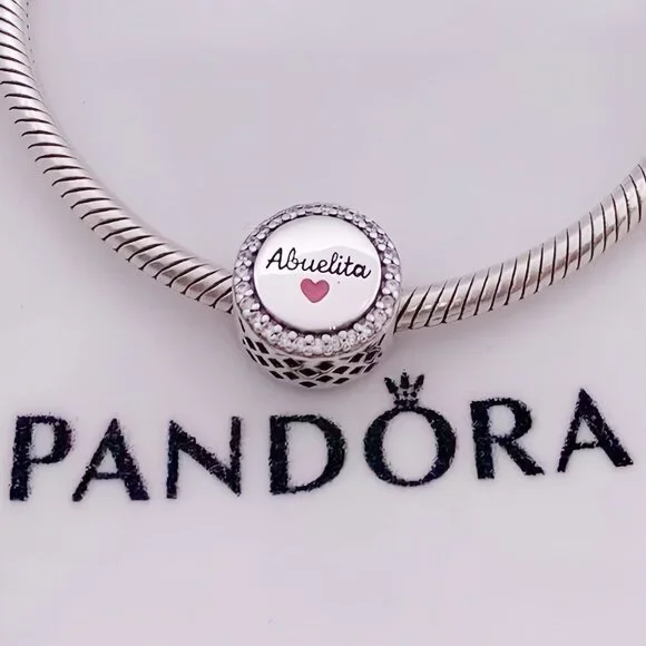 Pandora Love Abuelita Engravable Charm - Picture 1 of 3